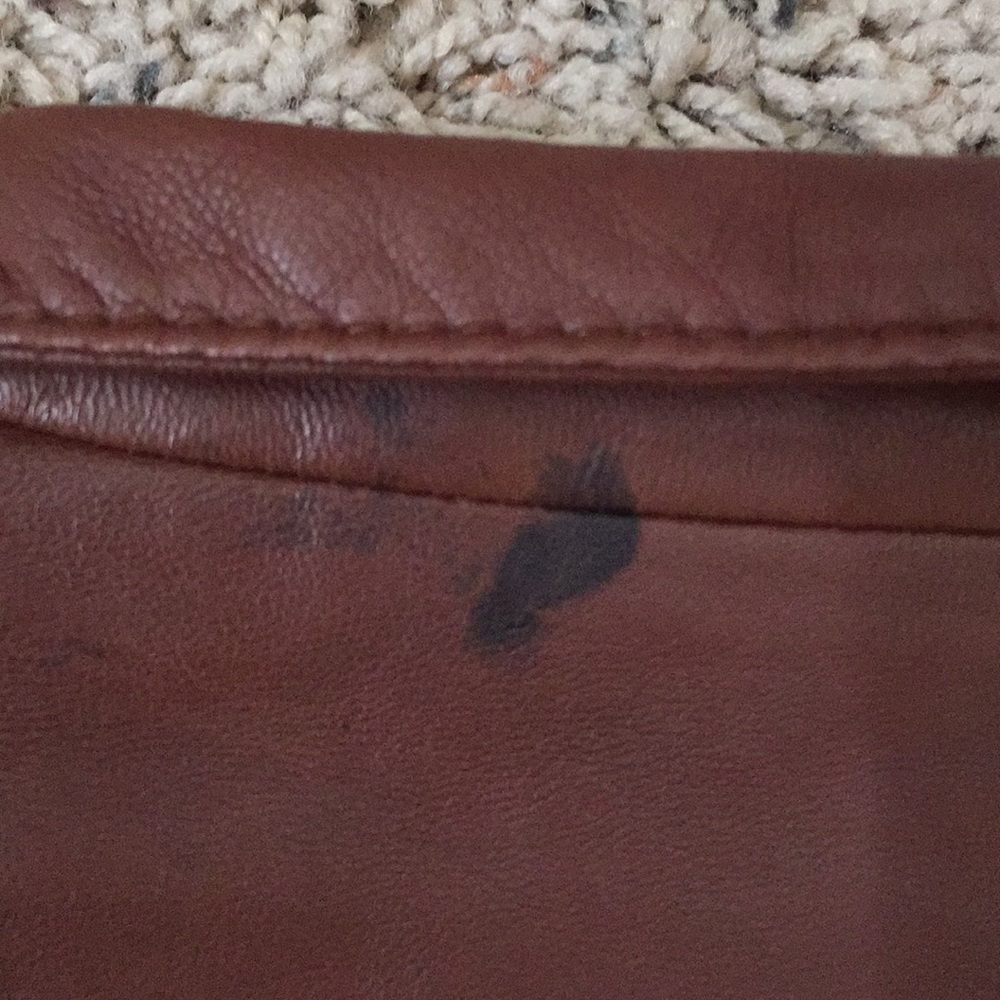 Dana Buchman “Coffee Bean” Leather Jacket - Picture 9 of 11